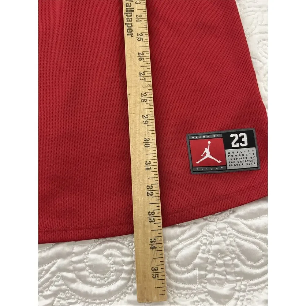 Jordan 23 Youth Basketball Jersey Dress Red Size XL 13-15Years NBA Style